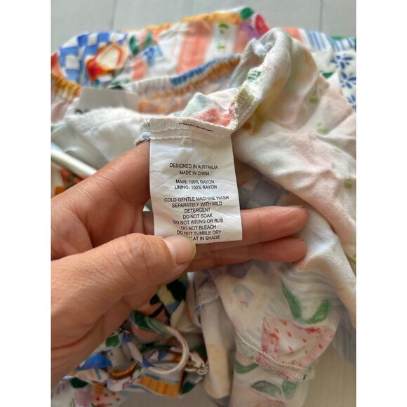 Paper Heart Womens Medium Patchwork Fruit Print Maxi Dress - Picture 6 of 12